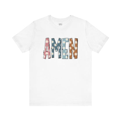 Amen Flowers Boho T-Shirt - Nazareth Treasures