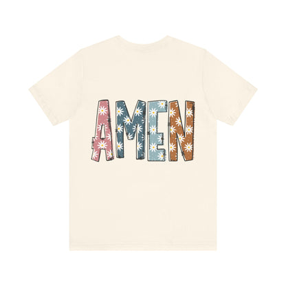 Amen Flowers Boho T-Shirt - Nazareth Treasures