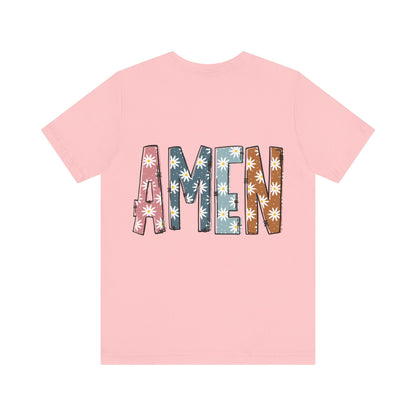 Amen Flowers Boho T-Shirt - Nazareth Treasures