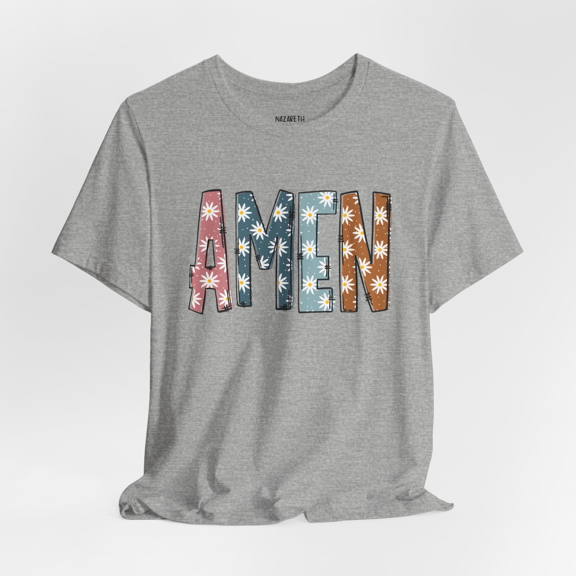 Amen Flowers Boho T-Shirt - Nazareth Treasures
