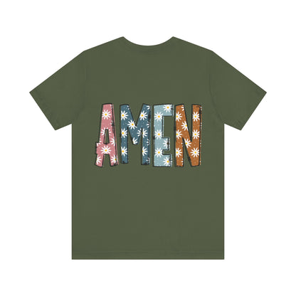 Amen Flowers Boho T-Shirt - Nazareth Treasures