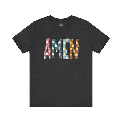 Amen Flowers Boho T-Shirt - Nazareth Treasures