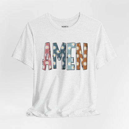Amen Flowers Boho T-Shirt - Nazareth Treasures