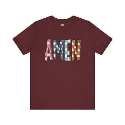 Amen Flowers Boho T-Shirt - Nazareth Treasures
