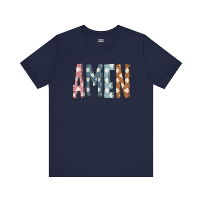 Amen Flowers Boho T-Shirt - Nazareth Treasures