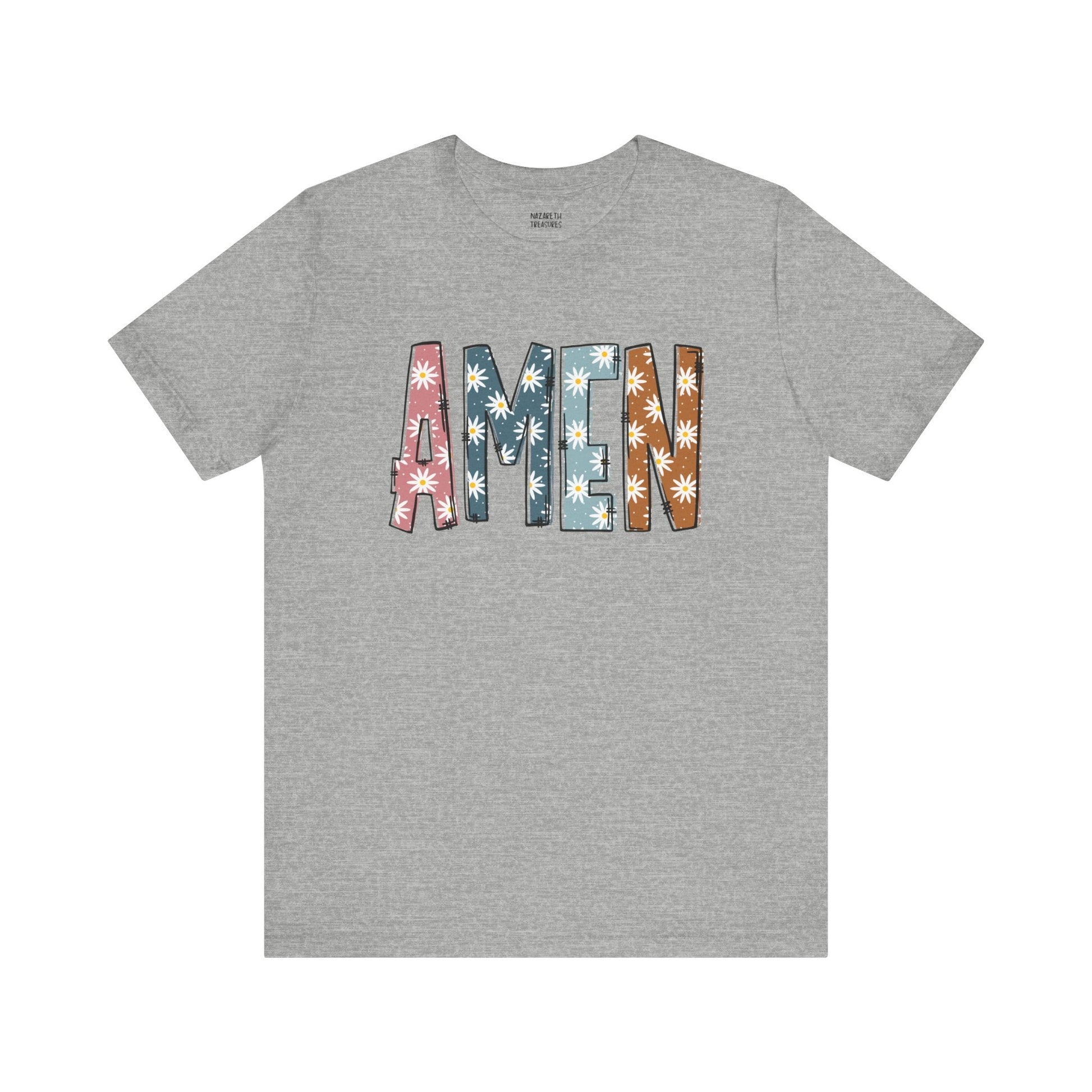 Amen Flowers Boho T-Shirt - Nazareth Treasures