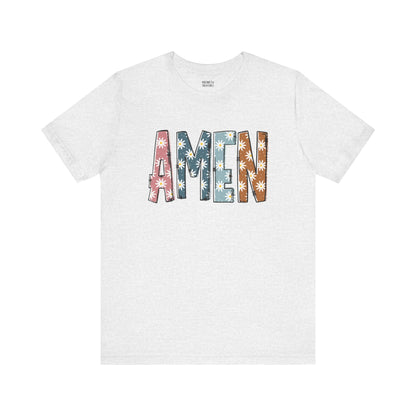 Amen Flowers Boho T-Shirt - Nazareth Treasures