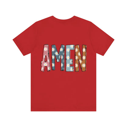 Amen Flowers Boho T-Shirt - Nazareth Treasures
