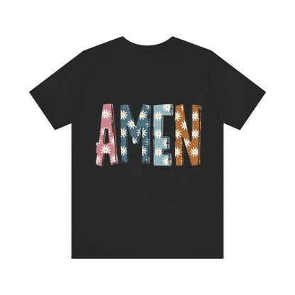 Amen Flowers Boho T-Shirt - Nazareth Treasures