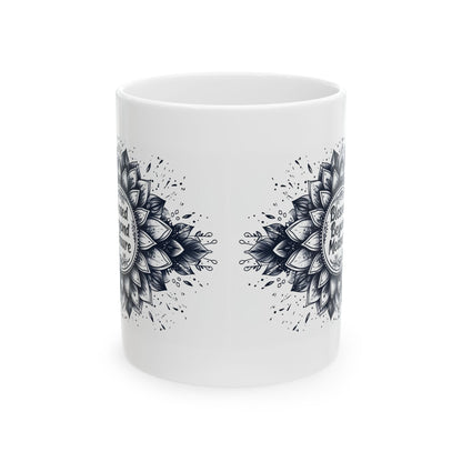 Blessed Beyond Measure, Mandala Leaves - Mug - Nazareth Treasures