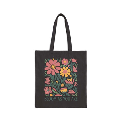 Bloom As You Are Cotton Tote Bag - Nazareth Treasures
