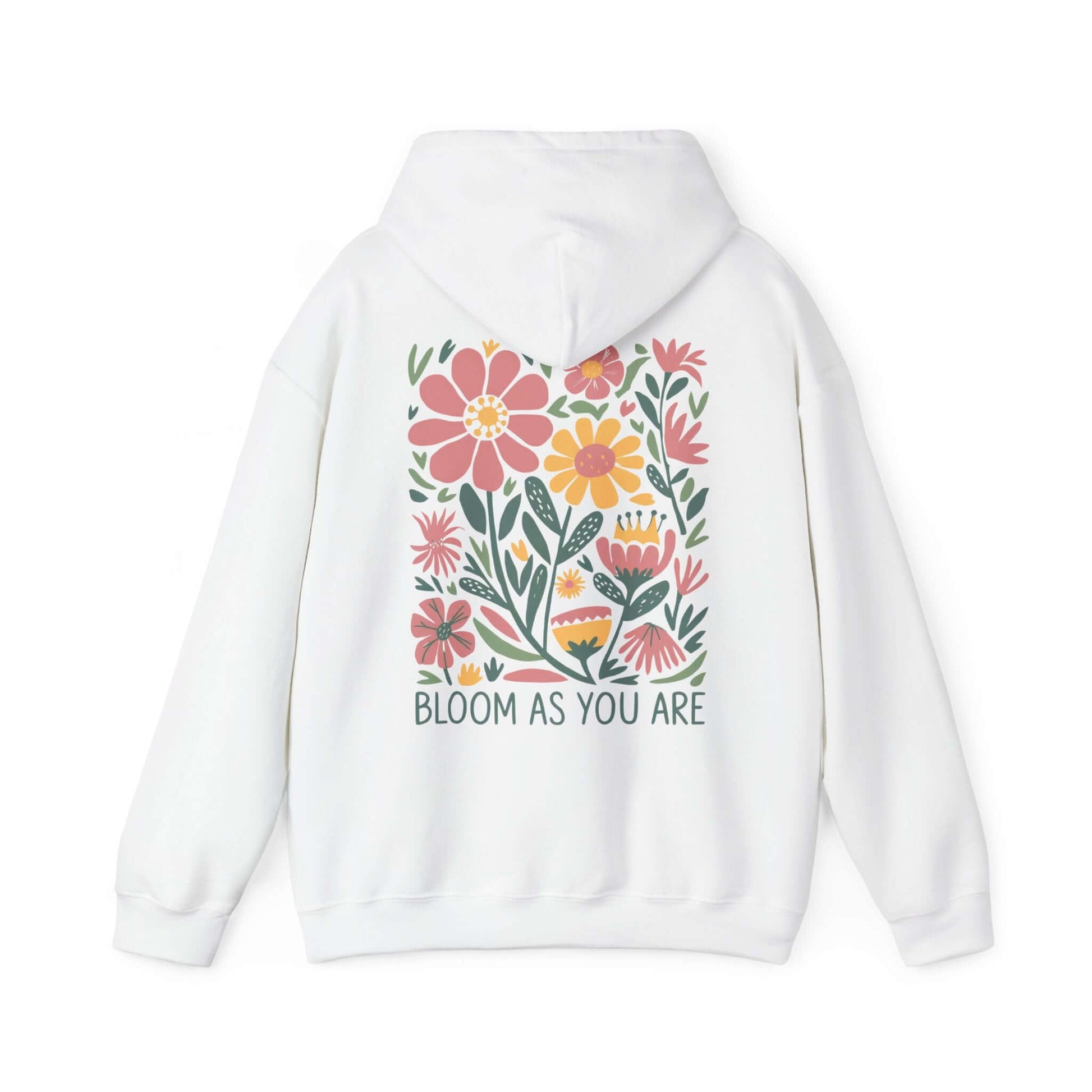 Bloom As You Are - Inspirational Floral Hoodie - Hoodie - S - Nazareth Treasures