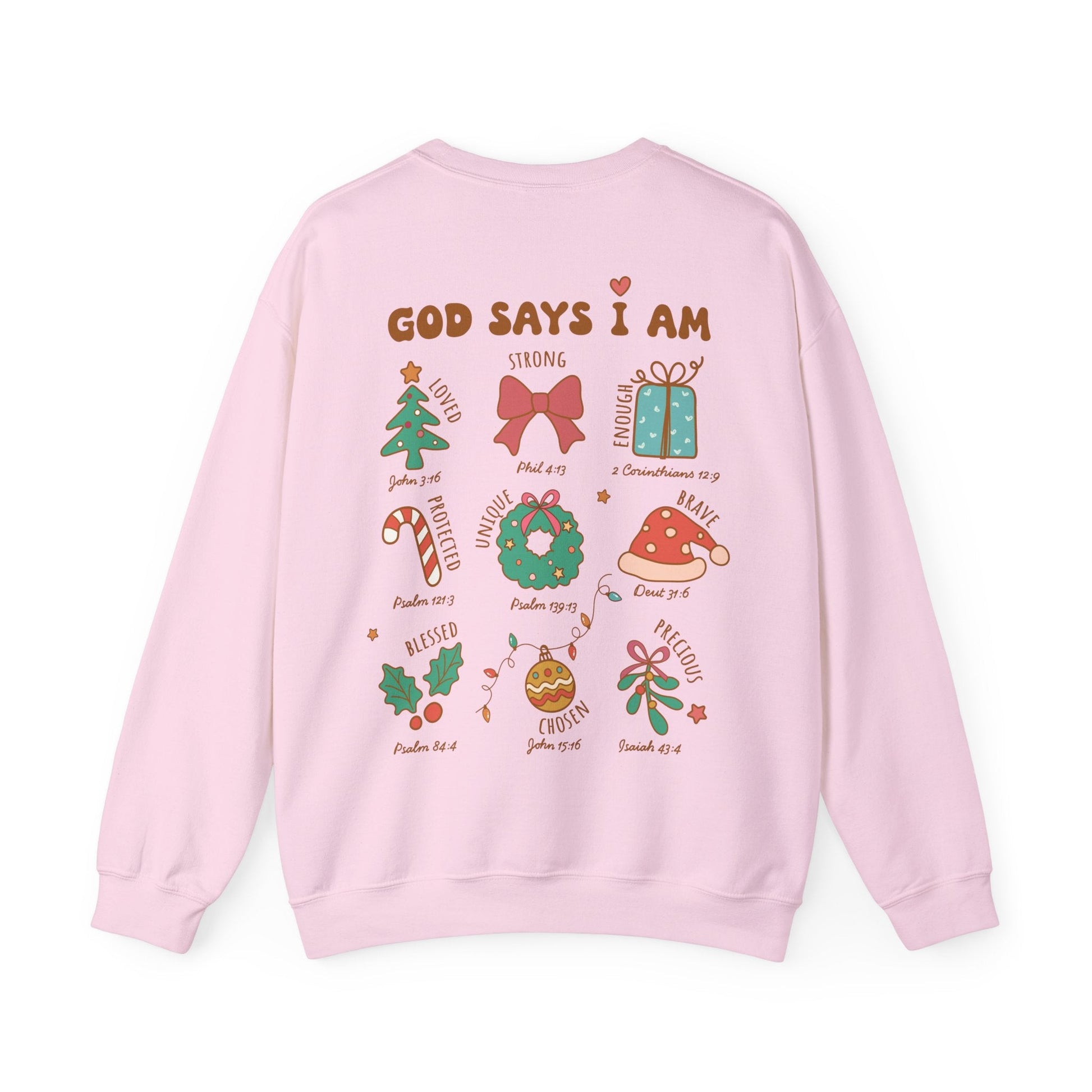 Christmas God Says I Am Sweatshirt - Sweatshirt - Nazareth Treasures