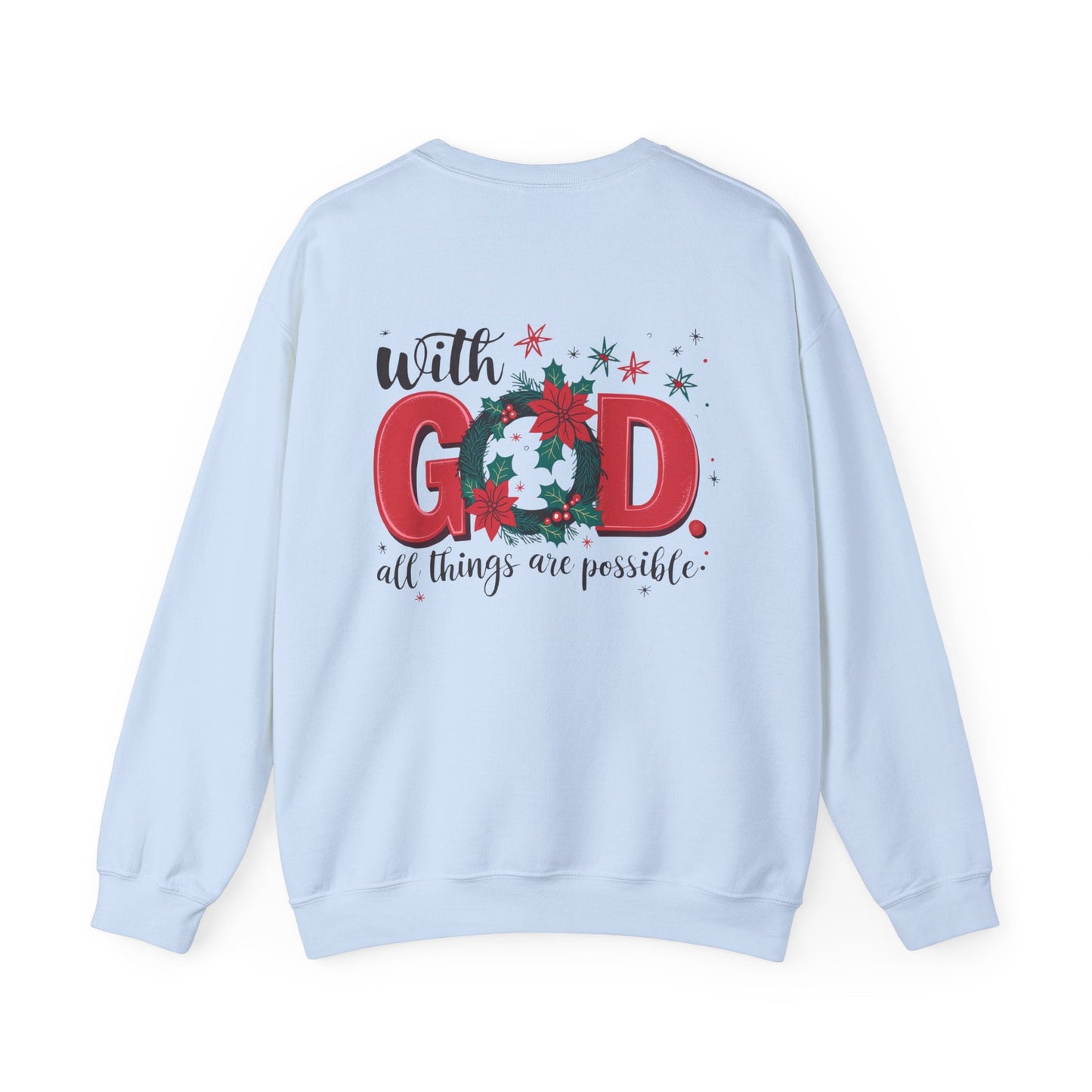 Christmas With God Sweatshirt - Sweatshirt - Nazareth Treasures