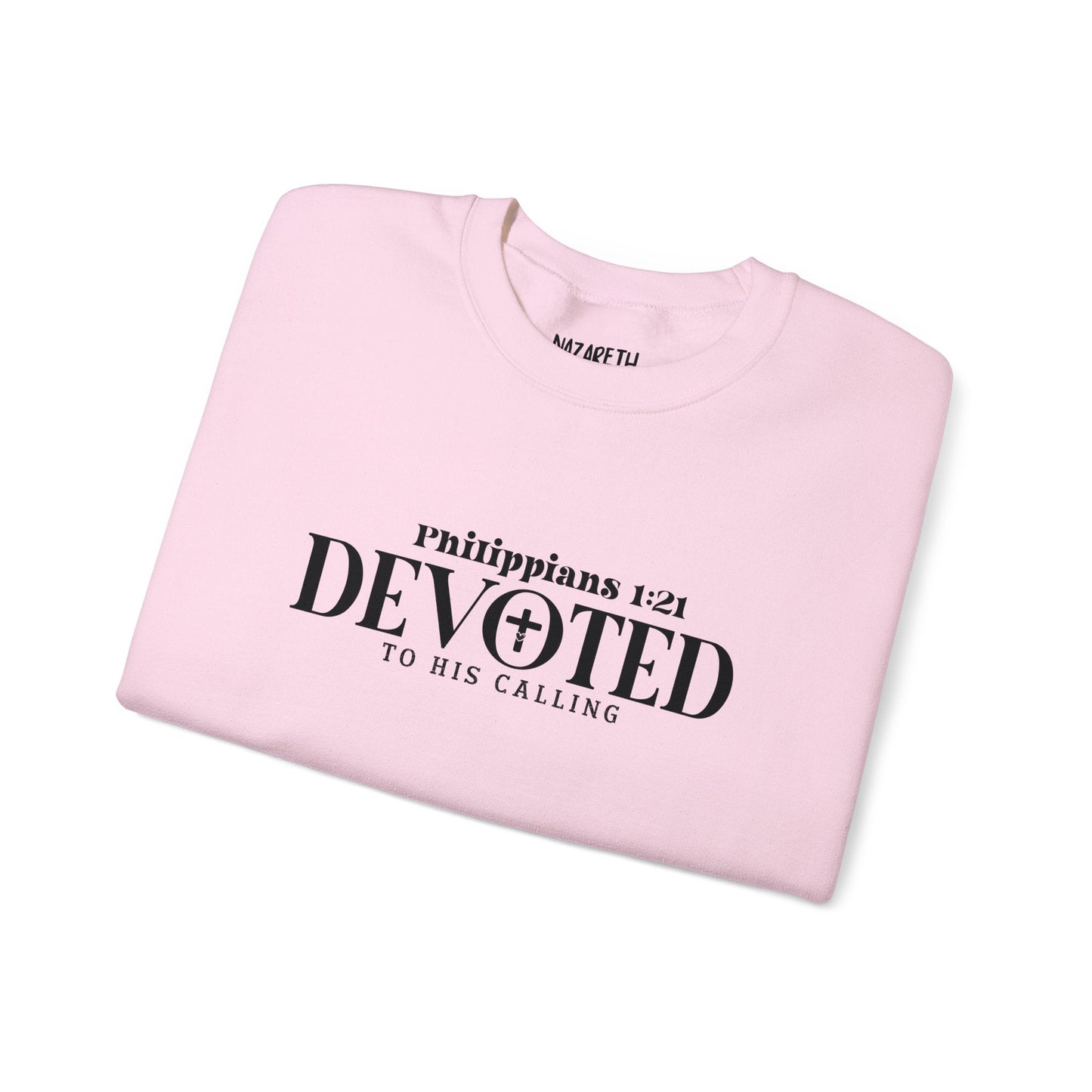 Devoted to His Calling Crewneck Sweatshirt - Sweatshirt - Nazareth Treasures