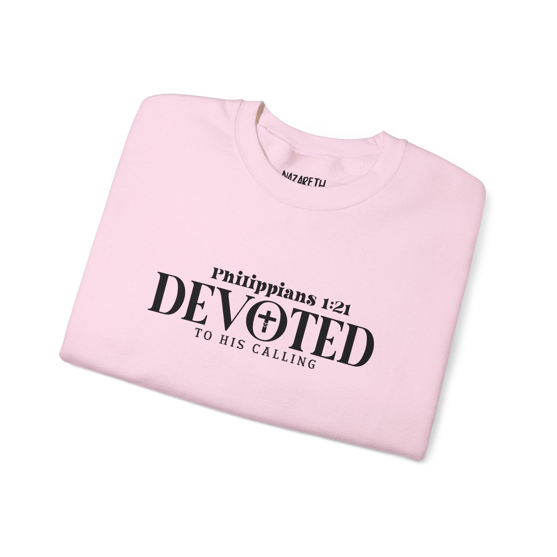 Devoted to His Calling Crewneck Sweatshirt - Sweatshirt - Nazareth Treasures