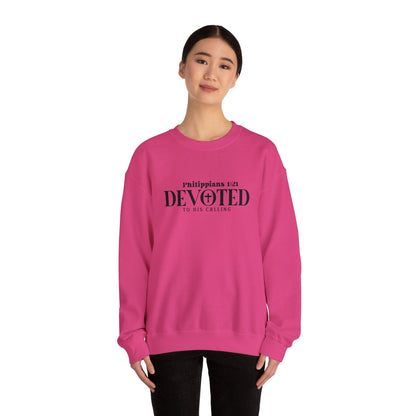 Devoted to His Calling Crewneck Sweatshirt - Sweatshirt - Nazareth Treasures