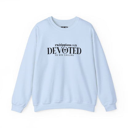 Devoted to His Calling Crewneck Sweatshirt - Sweatshirt - Nazareth Treasures