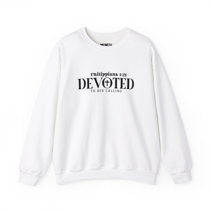 Devoted to His Calling Crewneck Sweatshirt - Sweatshirt - Nazareth Treasures