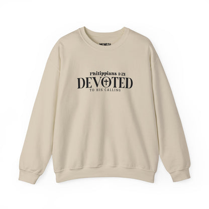 Devoted to His Calling Crewneck Sweatshirt - Sweatshirt - Nazareth Treasures