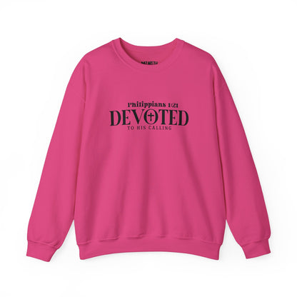 Devoted to His Calling Crewneck Sweatshirt - Sweatshirt - Nazareth Treasures