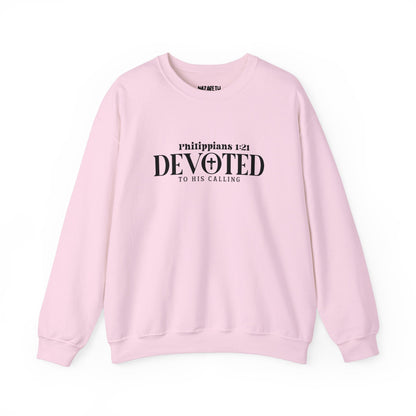 Devoted to His Calling Crewneck Sweatshirt - Sweatshirt - Nazareth Treasures