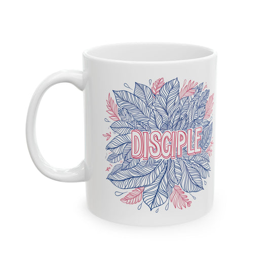 Disciple , Mandala Leaves - Mug - Mug - Nazareth Treasures