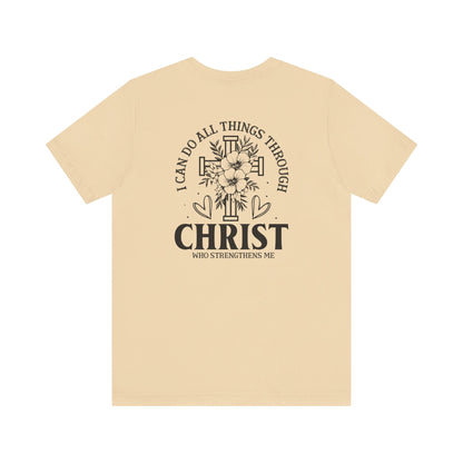 Empowered by Faith - Philippians 4:13 - Unisex T-Shirt - T-Shirt - Nazareth Treasures