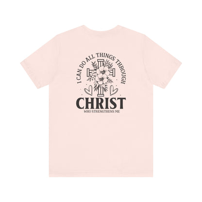 Empowered by Faith - Philippians 4:13 - Unisex T-Shirt - T-Shirt - Nazareth Treasures