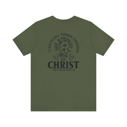 Empowered by Faith - Philippians 4:13 - Unisex T-Shirt - T-Shirt - Nazareth Treasures