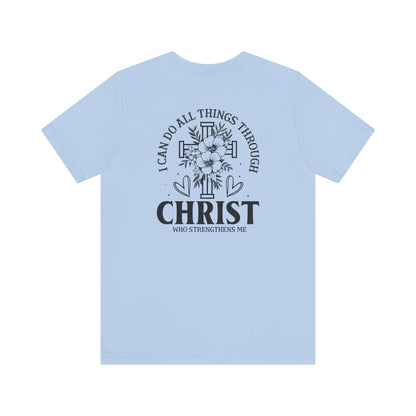 Empowered by Faith - Philippians 4:13 - Unisex T-Shirt - T-Shirt - Nazareth Treasures