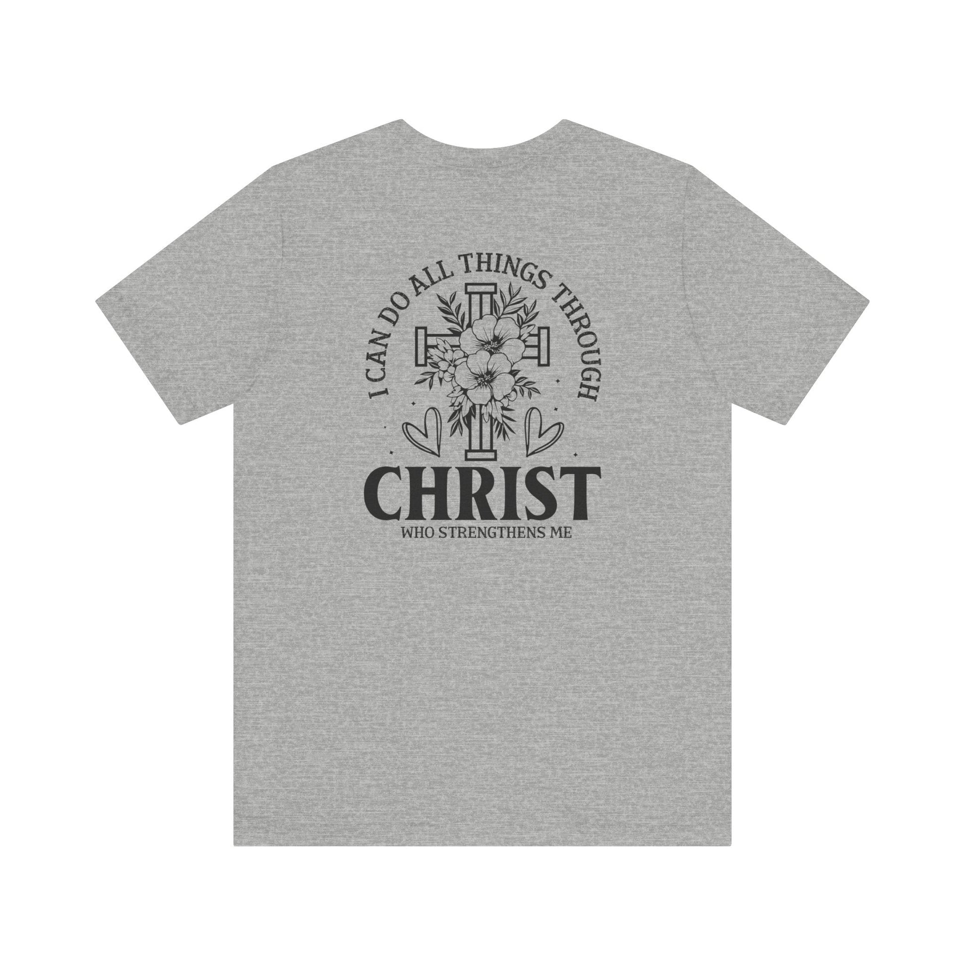 Empowered by Faith - Philippians 4:13 - Unisex T-Shirt - T-Shirt - Nazareth Treasures