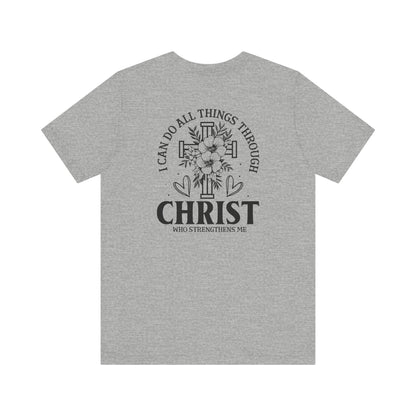 Empowered by Faith - Philippians 4:13 - Unisex T-Shirt - T-Shirt - Nazareth Treasures