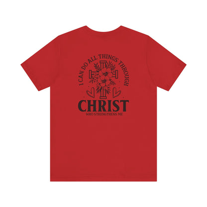 Empowered by Faith - Philippians 4:13 - Unisex T-Shirt - T-Shirt - Nazareth Treasures