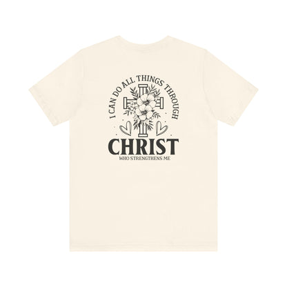 Empowered by Faith - Philippians 4:13 - Unisex T-Shirt - T-Shirt - Nazareth Treasures