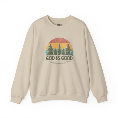 God is Good Sweatshirt - Unisex Crewneck - Sweatshirt - Nazareth Treasures