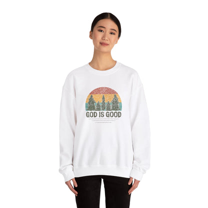 God is Good Sweatshirt - Unisex Crewneck - Sweatshirt - Nazareth Treasures