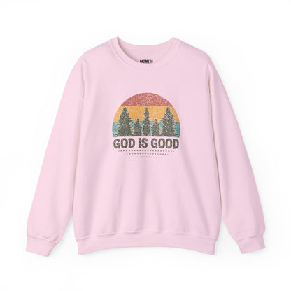 God is Good Sweatshirt - Unisex Crewneck - Sweatshirt - Nazareth Treasures