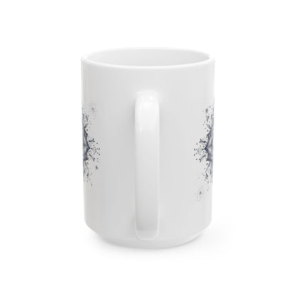 God's Plan, Mandala Leaves - Ceramic Mug, 11oz - Mug - Nazareth Treasures