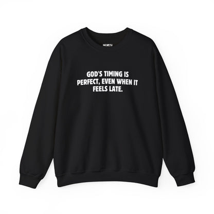 God's Timing is Perfect Sweatshirt - Sweatshirt - Nazareth Treasures