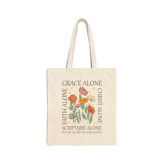 Grace Alone Tote Bag - Bags - Nazareth Treasures
