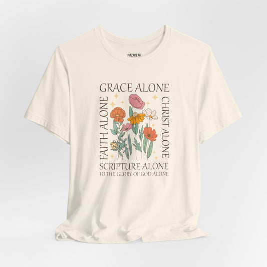 Grace Alone Tote T-shirt - T-Shirt - Nazareth Treasures