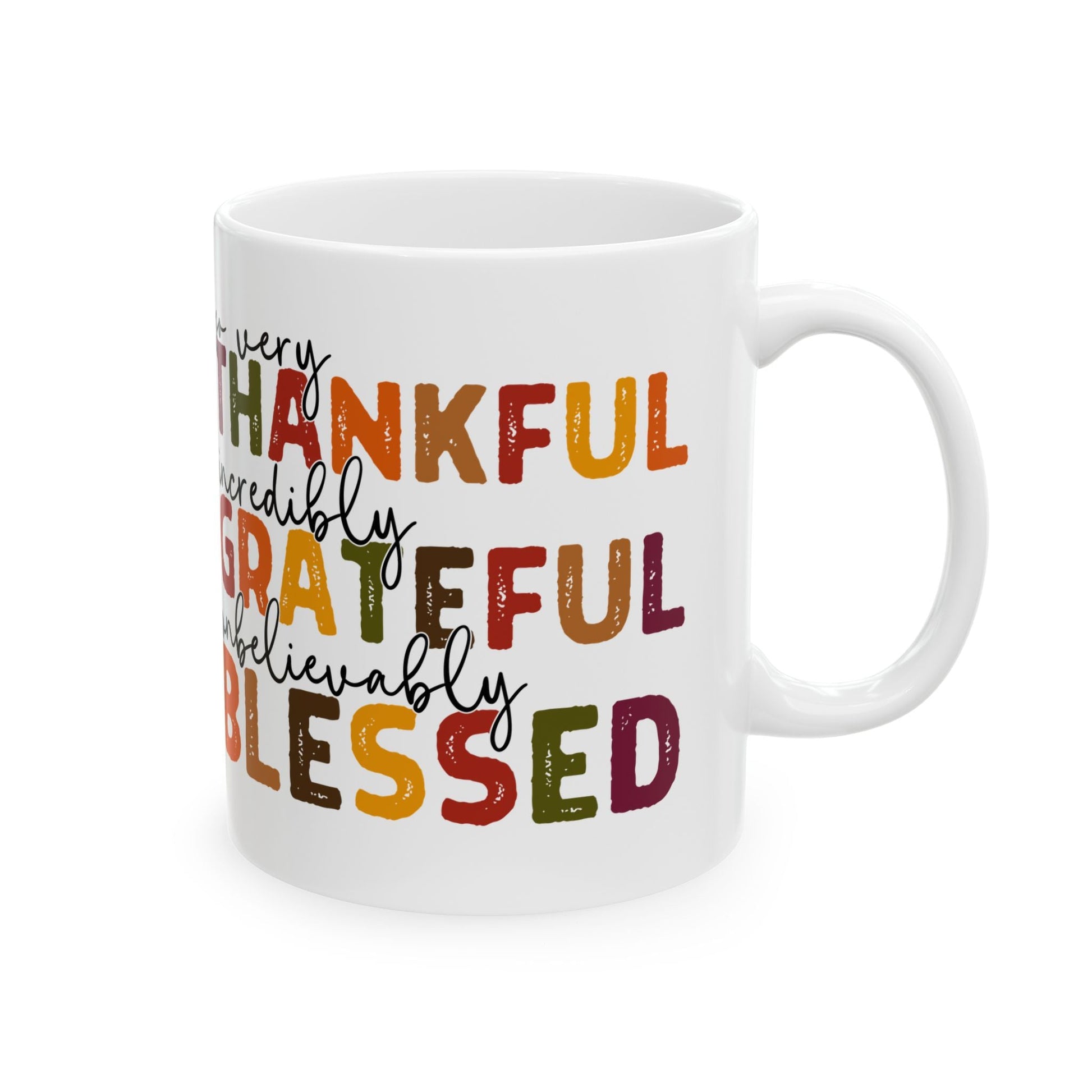 Grateful Thankful Blessed Mug - Mug - Nazareth Treasures