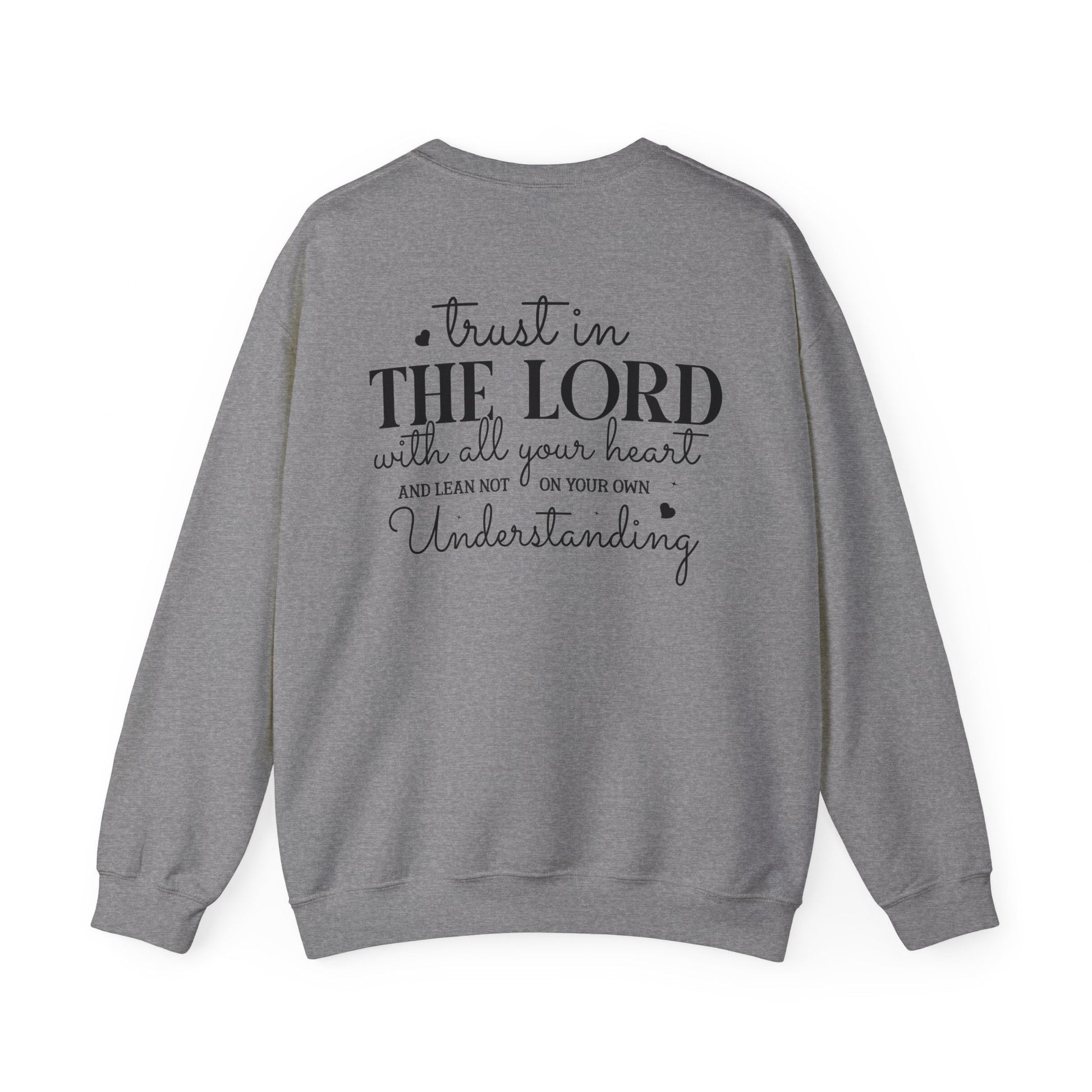 Guided by His Wisdom - Proverbs 3:5 - Crewneck Sweatshirt - Sweatshirt - Nazareth Treasures
