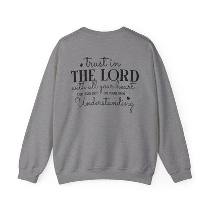 Guided by His Wisdom - Proverbs 3:5 - Crewneck Sweatshirt - Sweatshirt - Nazareth Treasures