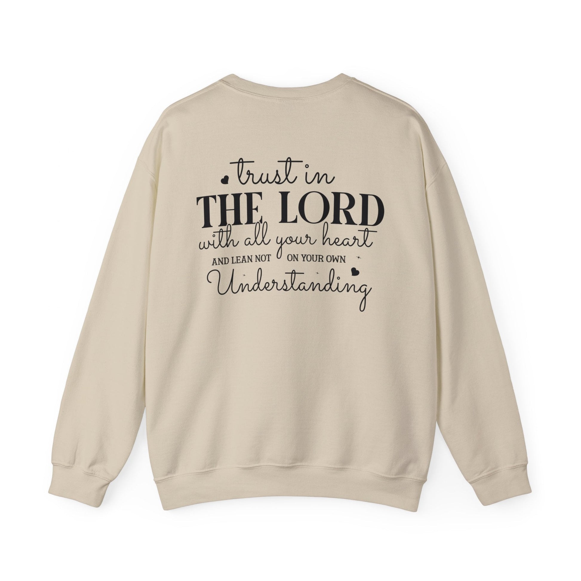 Guided by His Wisdom - Proverbs 3:5 - Crewneck Sweatshirt - Sweatshirt - Nazareth Treasures