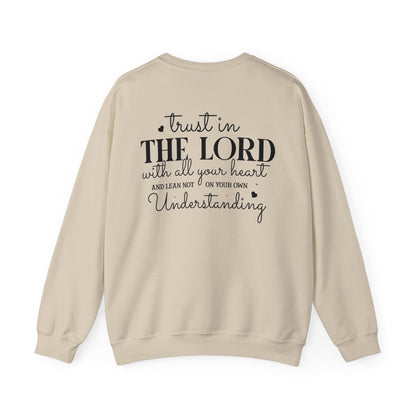 Guided by His Wisdom - Proverbs 3:5 - Crewneck Sweatshirt - Sweatshirt - Nazareth Treasures