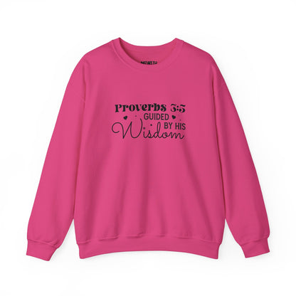 Guided by His Wisdom - Proverbs 3:5 - Crewneck Sweatshirt - Sweatshirt - Nazareth Treasures