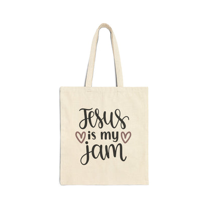 Jesus is my Jam - Cotton Canvas Tote Bag - Bags - Nazareth Treasures