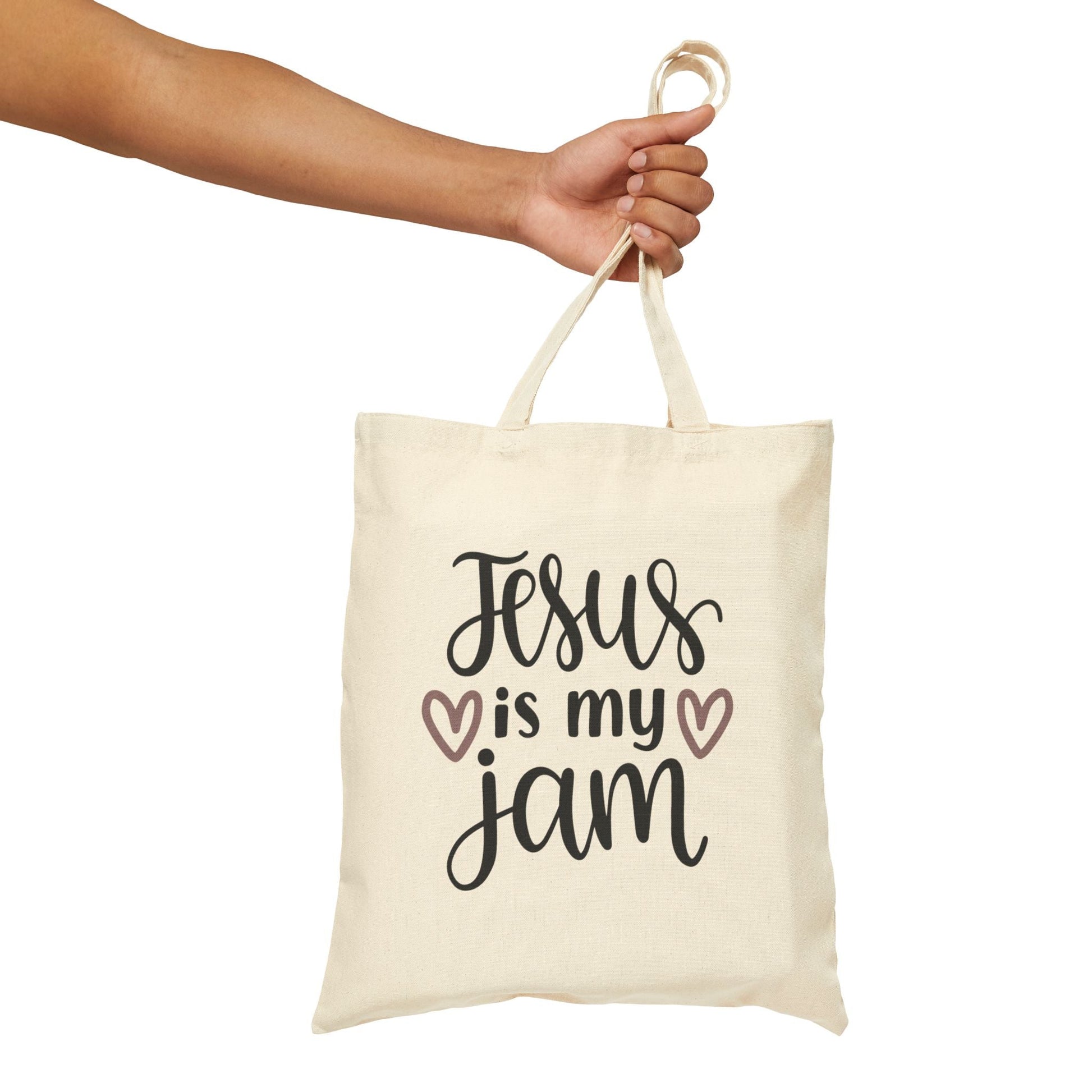 Jesus is my Jam - Cotton Canvas Tote Bag - Bags - Nazareth Treasures